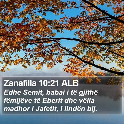 Zanafilla 10:21 ALB Bible Verse Image