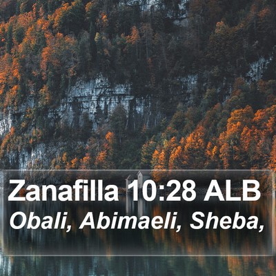 Zanafilla 10:28 ALB Bible Verse Image