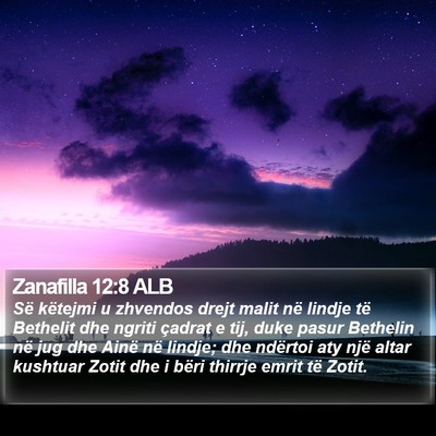 Zanafilla 12:8 ALB Bible Verse Image