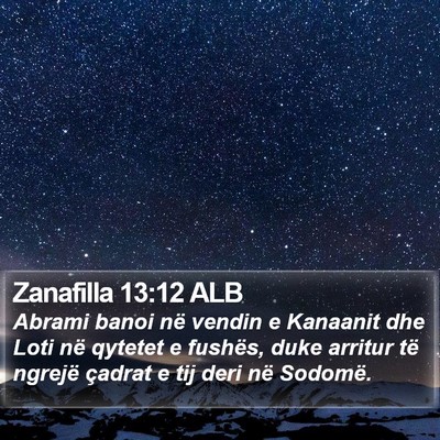 Zanafilla 13:12 ALB Bible Verse Image