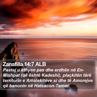 Zanafilla 14:7 ALB Bible Verse Image