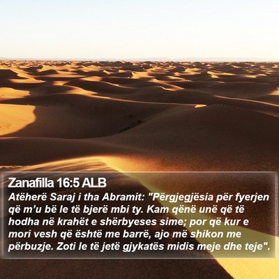 Zanafilla 16:5 ALB Bible Verse Image