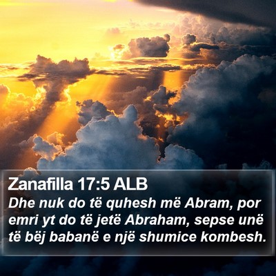 Zanafilla 17:5 ALB Bible Verse Image
