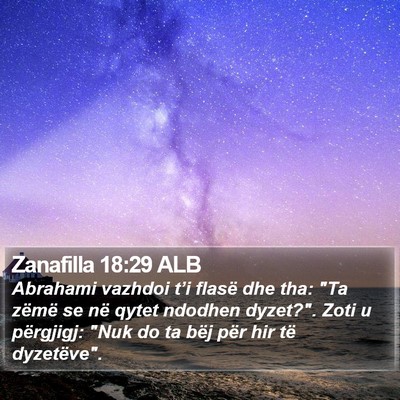 Zanafilla 18:29 ALB Bible Verse Image