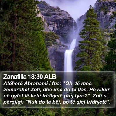Zanafilla 18:30 ALB Bible Verse Image