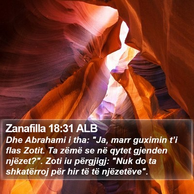 Zanafilla 18:31 ALB Bible Verse Image
