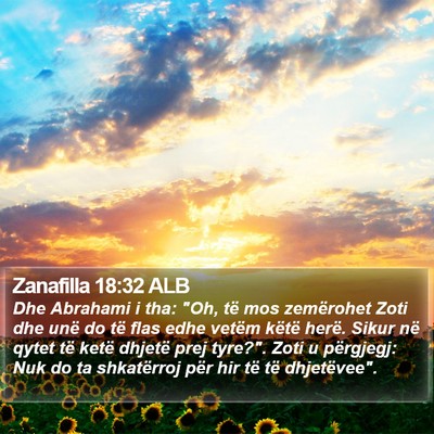 Zanafilla 18:32 ALB Bible Verse Image