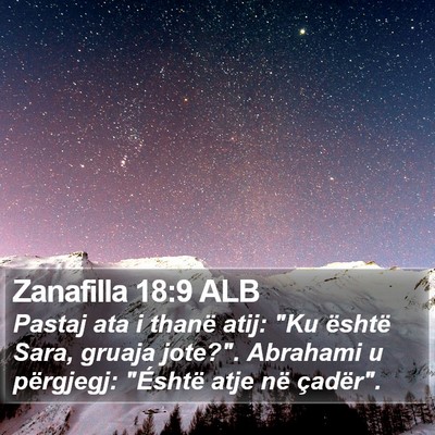 Zanafilla 18:9 ALB Bible Verse Image