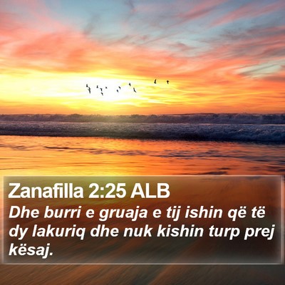 Zanafilla 2:25 ALB Bible Verse Image