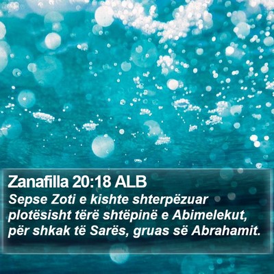 Zanafilla 20:18 ALB Bible Verse Image
