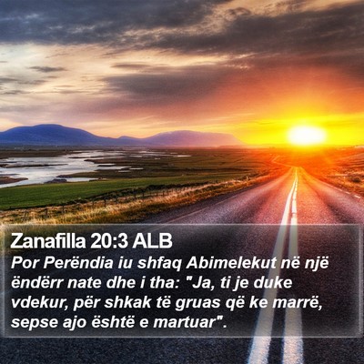 Zanafilla 20:3 ALB Bible Verse Image