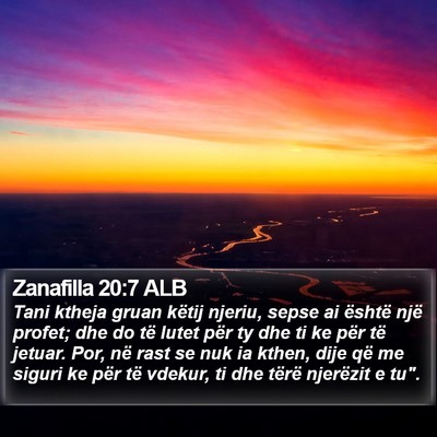 Zanafilla 20:7 ALB Bible Verse Image