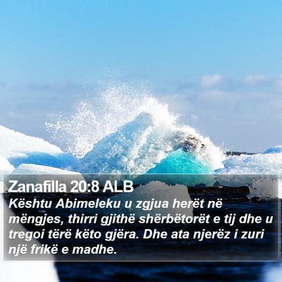 Zanafilla 20:8 ALB Bible Verse Image