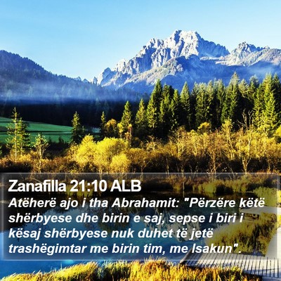 Zanafilla 21:10 ALB Bible Verse Image