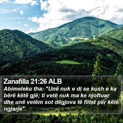 Zanafilla 21:26 ALB Bible Verse Image