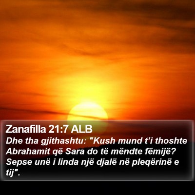 Zanafilla 21:7 ALB Bible Verse Image