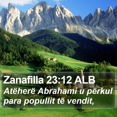 Zanafilla 23:12 ALB Bible Verse Image