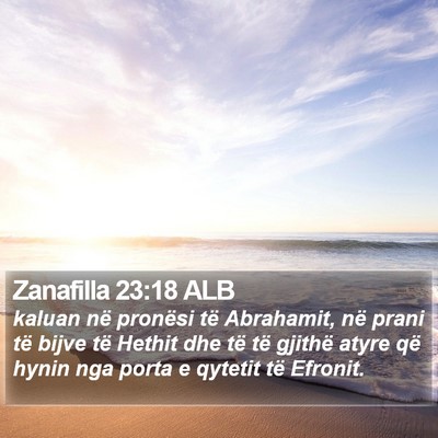 Zanafilla 23:18 ALB Bible Verse Image
