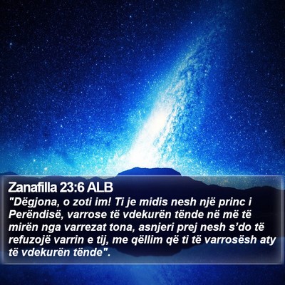 Zanafilla 23:6 ALB Bible Verse Image