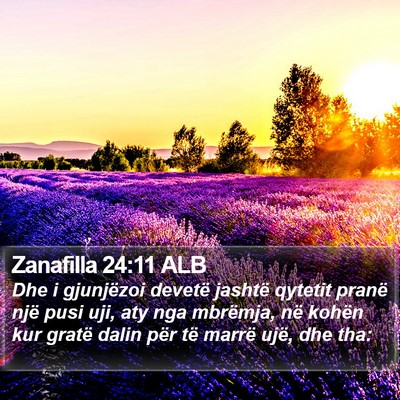 Zanafilla 24:11 ALB Bible Verse Image