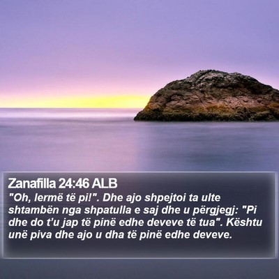 Zanafilla 24:46 ALB Bible Verse Image
