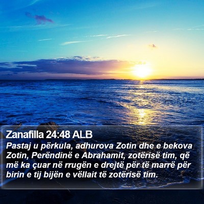 Zanafilla 24:48 ALB Bible Verse Image