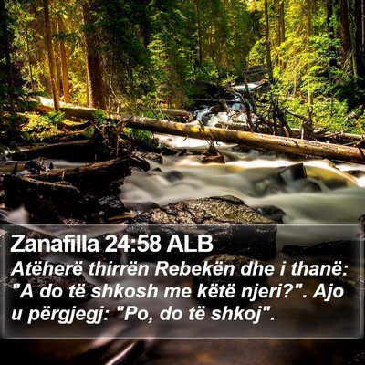 Zanafilla 24:58 ALB Bible Verse Image