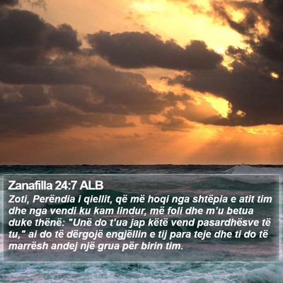 Zanafilla 24:7 ALB Bible Verse Image