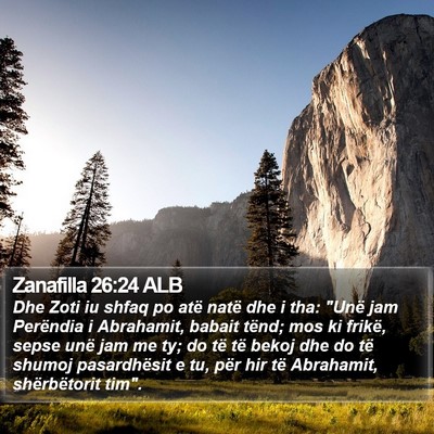 Zanafilla 26:24 ALB Bible Verse Image