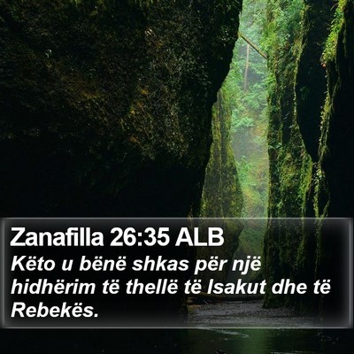 Zanafilla 26:35 ALB Bible Verse Image