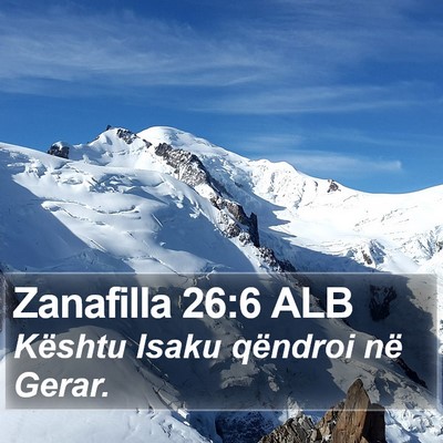 Zanafilla 26:6 ALB Bible Verse Image