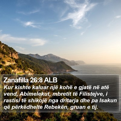 Zanafilla 26:8 ALB Bible Verse Image