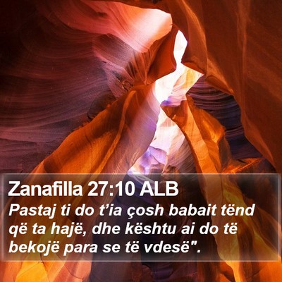 Zanafilla 27:10 ALB Bible Verse Image