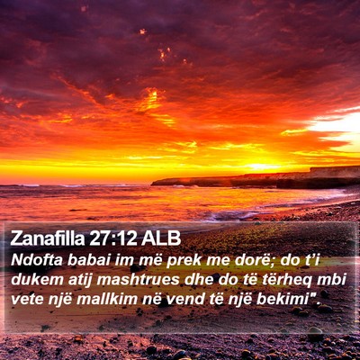 Zanafilla 27:12 ALB Bible Verse Image