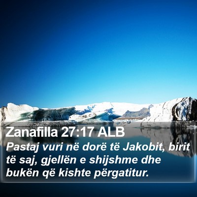 Zanafilla 27:17 ALB Bible Verse Image