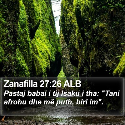 Zanafilla 27:26 ALB Bible Verse Image