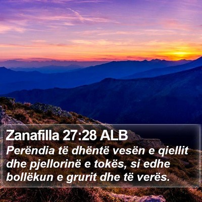 Zanafilla 27:28 ALB Bible Verse Image