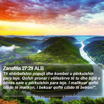 Zanafilla 27:29 ALB Bible Verse Image