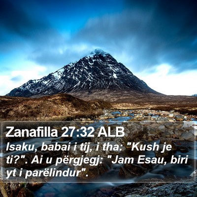 Zanafilla 27:32 ALB Bible Verse Image