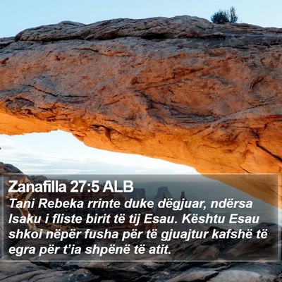 Zanafilla 27:5 ALB Bible Verse Image