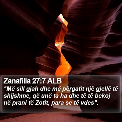Zanafilla 27:7 ALB Bible Verse Image