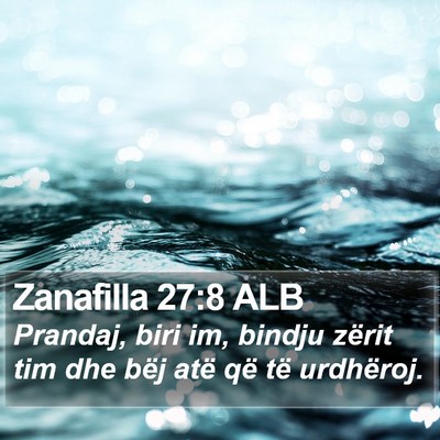 Zanafilla 27:8 ALB Bible Verse Image