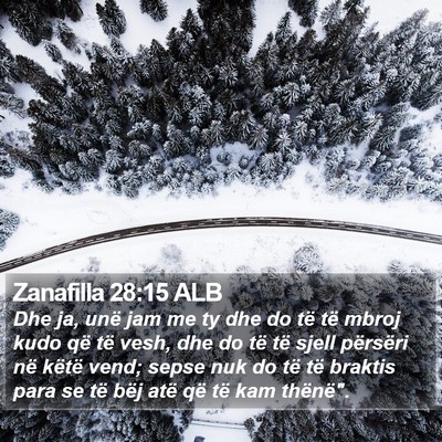 Zanafilla 28:15 ALB Bible Verse Image