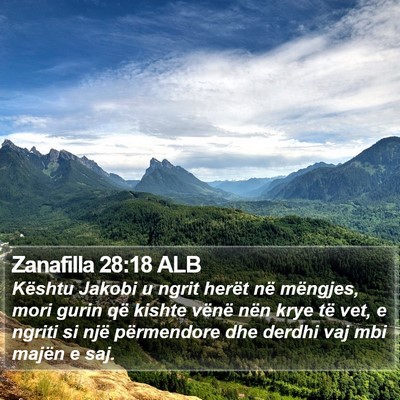 Zanafilla 28:18 ALB Bible Verse Image
