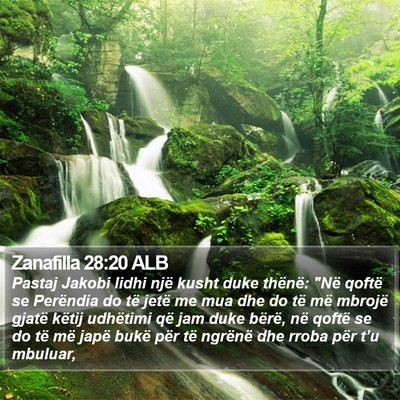 Zanafilla 28:20 ALB Bible Verse Image
