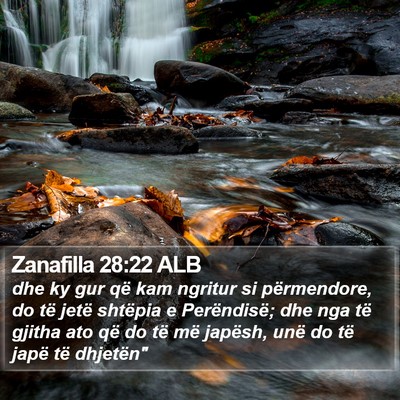 Zanafilla 28:22 ALB Bible Verse Image