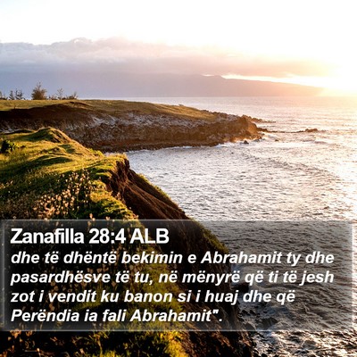 Zanafilla 28:4 ALB Bible Verse Image