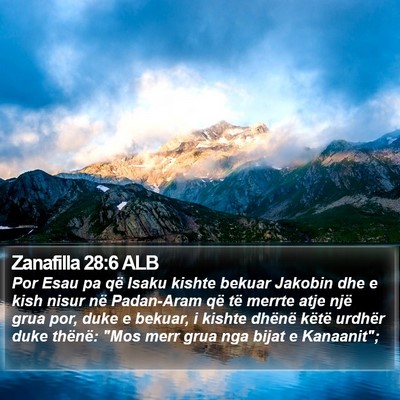 Zanafilla 28:6 ALB Bible Verse Image