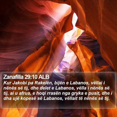 Zanafilla 29:10 ALB Bible Verse Image