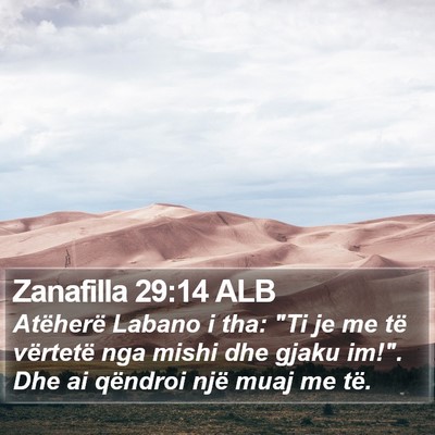 Zanafilla 29:14 ALB Bible Verse Image